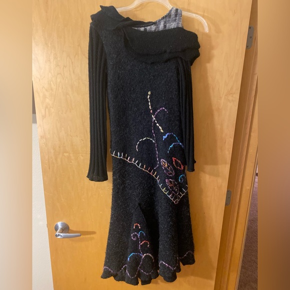 Grifflin Paris Black Funky Dress Size M - Picture 4 of 6